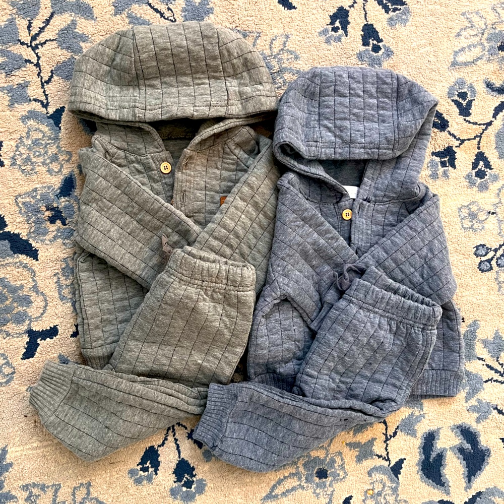 2 Rachel Zoe Quilted Sets